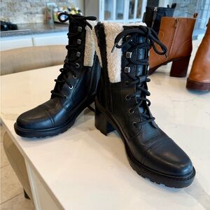 Marc Fisher lug platform booties size 9